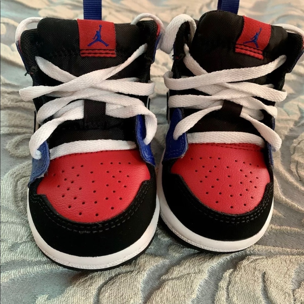 Nike Air Jordan 1 Mid Top 3 Retro Sneakers TD US Toddler Size 5c